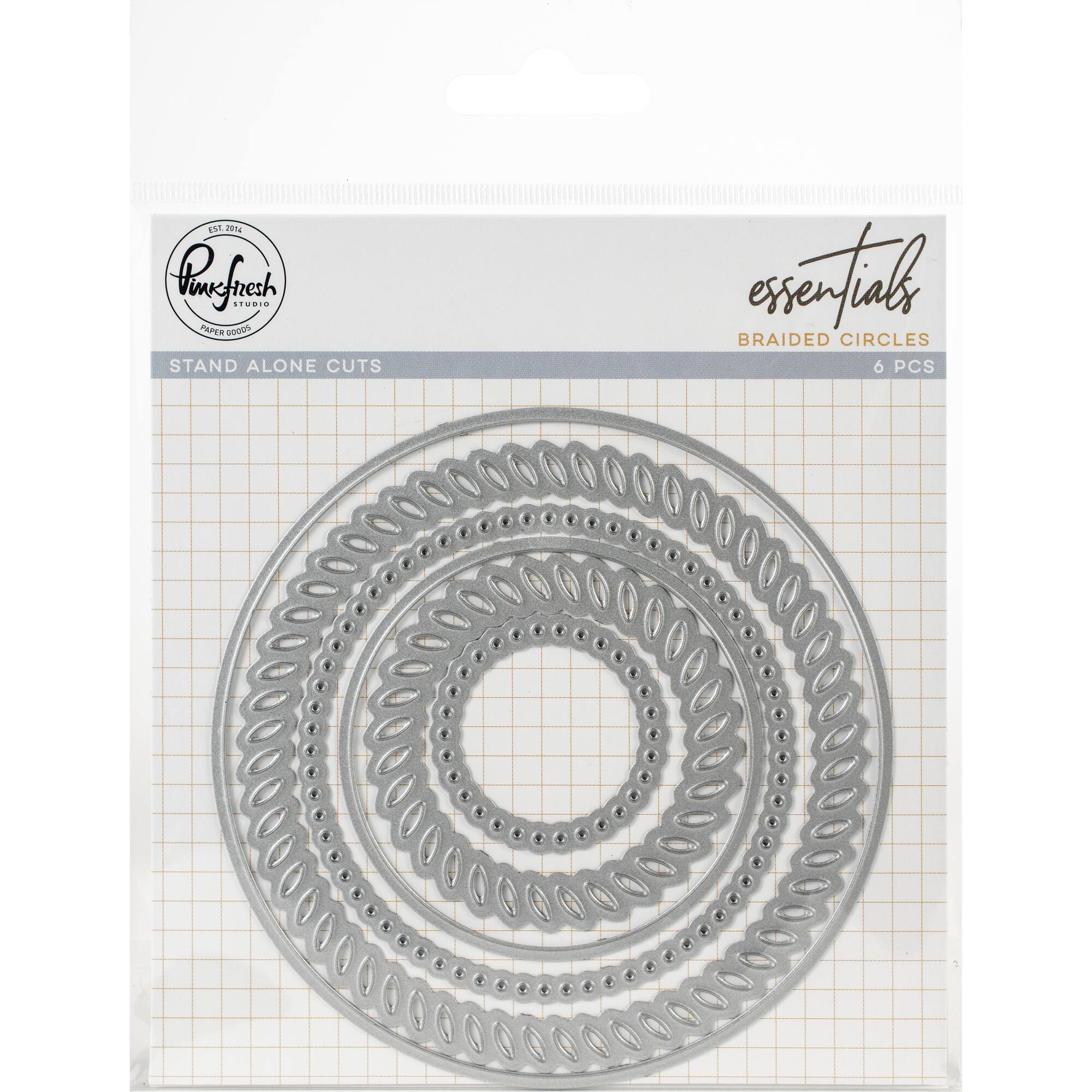 Pinkfresh Studio Essentials Braided Circles Die Set